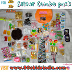 ALL in ONE Box (Silver) - 50 + Verities of snacks + 5 Toys